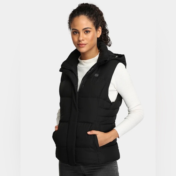ORORO Jackets & Coats Nwt Ororo Black Heated Vest With Down Fill